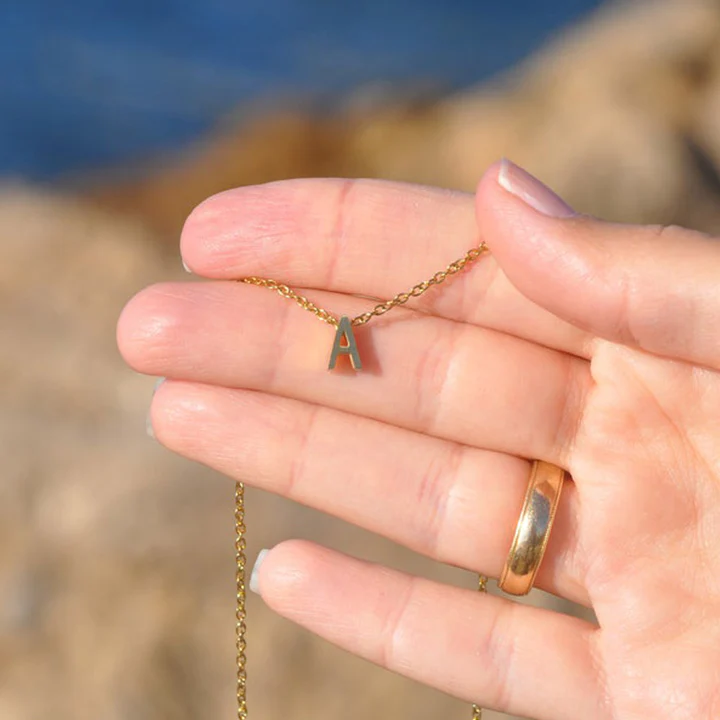 CUSTOM INITIAL NECKLACES - SOLID 14K | 18K GOLD